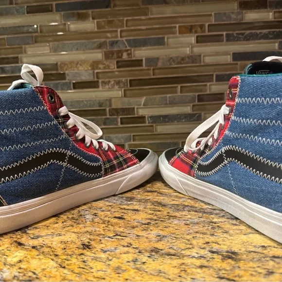 Vans Sk8-Hi Tartan Daze Punk Hi-Top Sneakers Shoes Size Men 5.5 EU size 37 - Picture 5 of 10